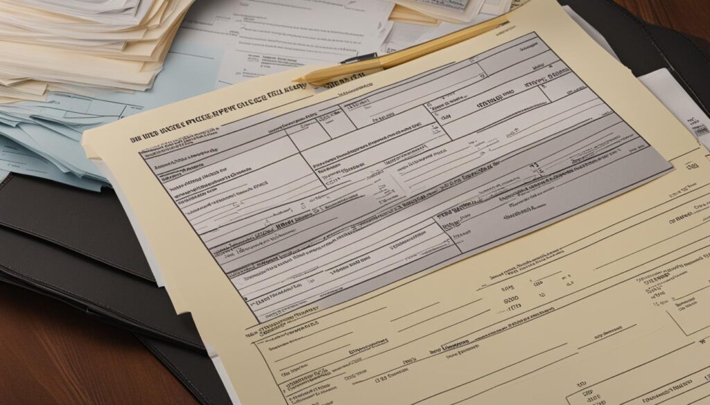 an image of divorce papers during a DIY divorce in Alaska