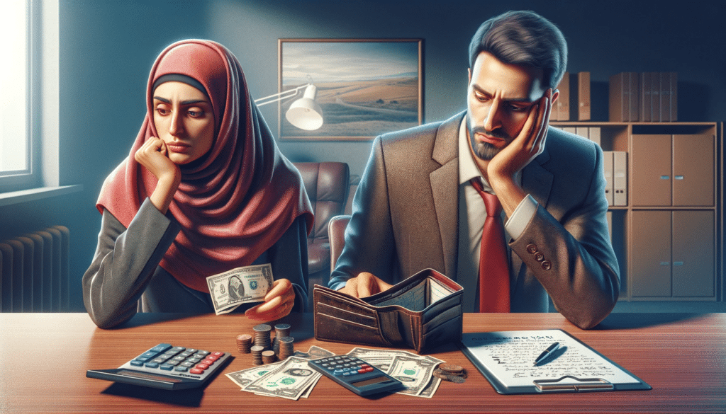 image of a scene symbolizing the expenses of a divorce in Oregon.