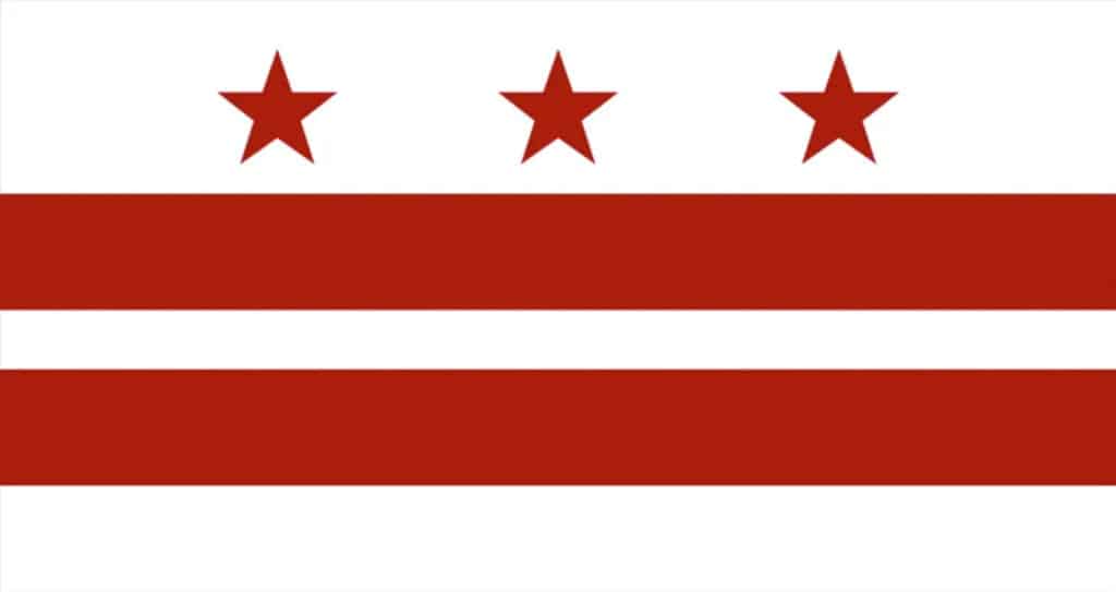 washington dc flag - divorce in washington dc